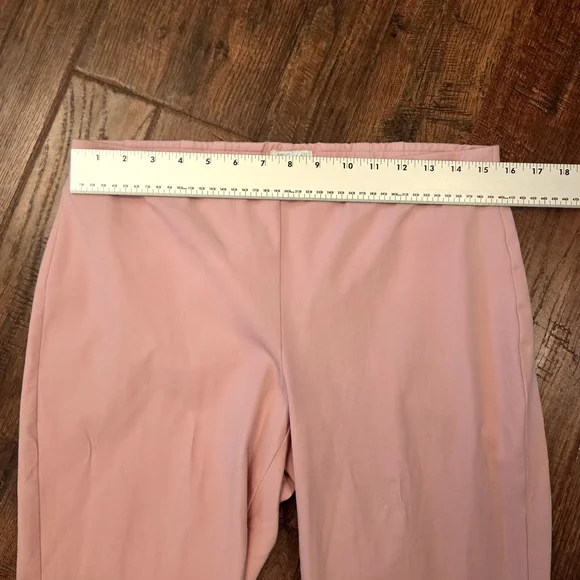 J. Jill Pink Pull on Pants Size 10 Premium bistretch Crop Length - Picture 4 of 11